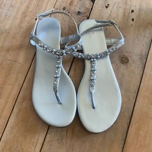 DB silver sandals.